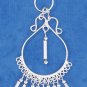 STERLING SILVER FANCY WIRE TEARDROP EARRINGS