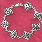 STERLING SILVER 7" CELTIC HELIX SEVEN LINK BRACELET