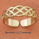 STERLING SILVER VERMEIL CELTIC OPEN WEAVE TOE RING