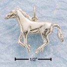 STERLING SILVER 3D SMALL RUNNING HORSE CHARM