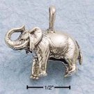STERLING SILVER ANTIQUED STANDING ELEPHANT CHARM