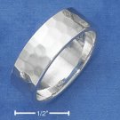 STERLING SILVER 7MM HAMMERED  BAND