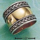 STERLING SILVER W/ COPPER EXTRA WIDE TAPERED BAND