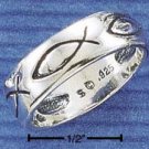 STERLING SILVER LIFE FISH BAND