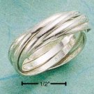 STERLING SILVER SIX RING SLIDE RING