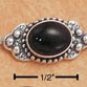 STERLING SILVER 7.5" W/ BEADS & BAR ONYX CABACHON BRACELET