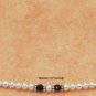  STERLING SILVER 7" FACETED ONYX BRACELET