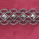 STERLING SILVER 7" LACY SCALLOPED MARCASITE BRACELET