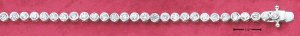 STERLING SILVER 7" 3MM   BEZEL SET CZ TENNIS BRACELET