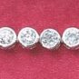 STERLING SILVER 7" 3MM   BEZEL SET CZ TENNIS BRACELET