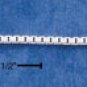 16 INCH STERLING SILVER 022 BOX  CHAIN NECKLACE
