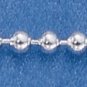 18 INCH STERLING SILVER 200 BEAD CHAIN NECKLACE