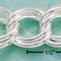 STERLING SILVER LARGE 7" ECHO LINK CHARM BRACELET