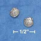 STERLING SILVER SHELL POST EARRINGS