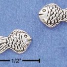 STERLING SILVER LITTLE FISH MINI POST EARRINGS