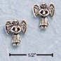 STERLING SILVER MINI GUARDIAN ANGEL POST EARRINGS