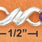 STERLING SILVER 7.5" AMETHYST SANMARCO LINK BRACELET