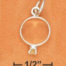 STERLING SILVER BIRTHSTONE RING WITH AUGUST CZ