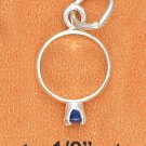 STERLING SILVER BIRTHSTONE RING WITH SEPTEMBER CZ