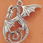 STERLING SILVER LARGE FLYING DRAGON CHARM