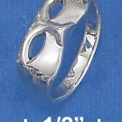 STERLING SILVER HIGH POLISH MASK RING