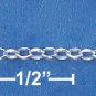 18 INCH  STERLING SILVER 030 ROLO CHAIN (1.5MM)