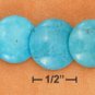 STERLING SILVER 17" GRADUATED TURQUOISE DISC TOGGLE NECKLACE