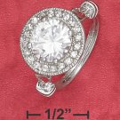  ESTATE STYLE STERLING SILVER   2.75CT ROUND CZ RING