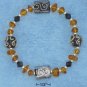 STERLING SILVER 7.5" MULTI COLORED FRESH WATER PEARL BRACELET