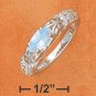 STERLING SILVER   4X8M MARQUIS CUT BLUE TOPAZ RING