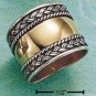 STERLING SILVER W/ COPPER EXTRA WIDE TAPERED BAND
