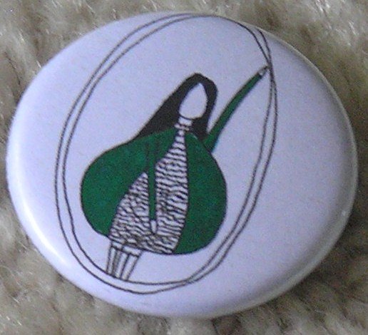 pear girl line badge
