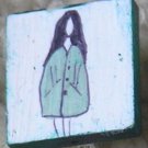 pear girl coat badge