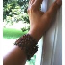 NEW Brown Beads Stones Ethnic Stretch Lattice Bracelet