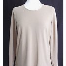 J. JILL Taupe Brown Stretch Jersey Knit Top Shirt XL