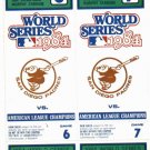 1984 Detroit Tigers World Series Tickets Stubs Game 6 & 7 MINT !!!