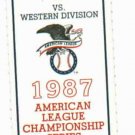 1987 Detroit Tigers ALCS Championship Ticket Complete Unused MINT