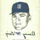 Ultra Rare Denny McClain Iron On 1968 Detroit Tigers World Series