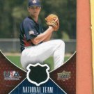 2009 Upper Deck 2 USA Andrew Andy Oliver Detroit Tigers Draft Pick Jersey Card Rookie