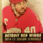 2014 / 15 Detroit Red Wings Pocket Schedule Henrik Zetteberg