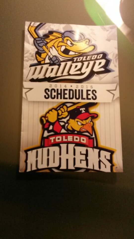 2014 / 2015 Toledo Walleye Mudhens Pocket Schedule