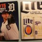 2015 Detroit Tigers Pocket Schedule Justin Verlander Mller Lite