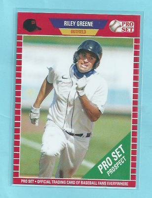 2021 Leaf Pro Set Red Riley Greene Detroit Tigers Prospect # PS16