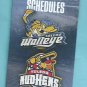 2021 / 2022 Toledo Walleye Mudhens Pocket Schedule Promedica Sponsor
