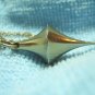 Modernist Solid Silver-tone Pendant on Chain Necklace
