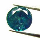 Loose Rare 2.60 Ct Blue Diamond Round Faceted