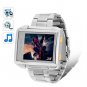MP4 Player Watch; 4GB Waterproof, Steel Edition