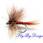 March Brown Biot Fly Fishing Flies -Twelve Hook Size 12
