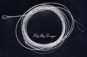 Furled 8# Test Clear Fluorocarbon Fly Leader 5-7 wt Rod