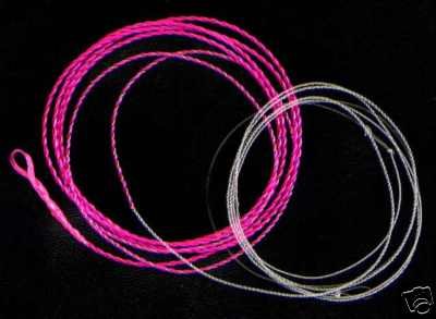 Furled 18# Fuchsia Glow Nympher Fly Fishing Leader 7.5'